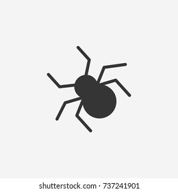 Halloween spider icon illustration isolated vector sign symbol