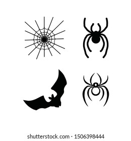 Halloween spider icon. On white background
