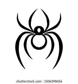 Halloween spider icon. On white background