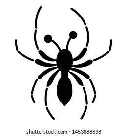 Halloween spider icon. Simple illustration of halloween spider vector icon for web design isolated on white background