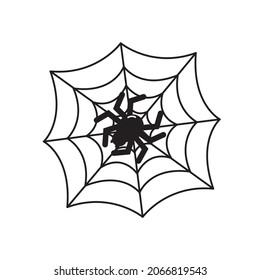 Halloween spider icon in vector