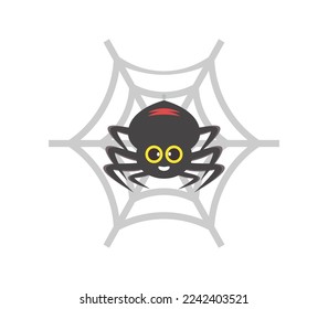  halloween spider icon vector, spider illustrator