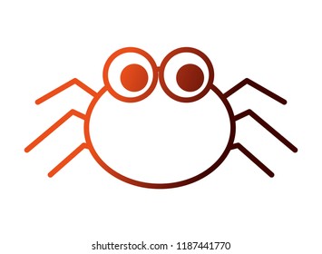 halloween spider isolated icon