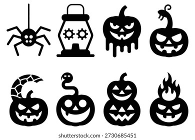 Linterna de araña de Halloween calabazas serpiente fantasma jackolantern
