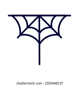 halloween araña neto icono aislado lineal