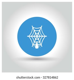 Halloween Spider Net web icon. Halloween pictogram elements collection.  Halloween Party Day World wide celebrated on October 31. Vector illustration web internet design elements