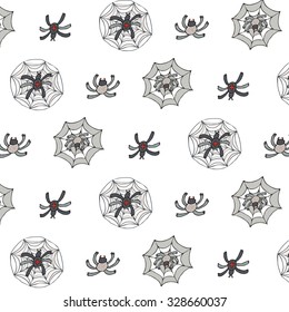 Halloween spider pattern