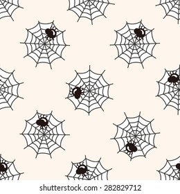 Halloween spider ,seamless pattern