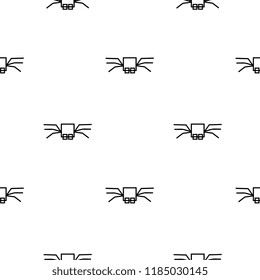 Halloween spider seamless pattern. vector illustration for fashion textile print and wrapping with festive design.