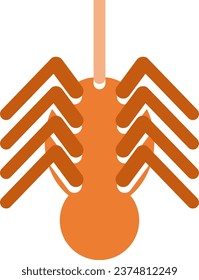 araña de Halloween en la telaraña de una araña
