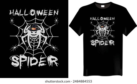Halloween Spider T Shirt Design for Halloween day
