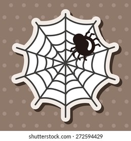 Halloween spider theme elements