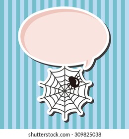 Halloween spider theme elements