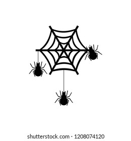 Halloween spider vector icon