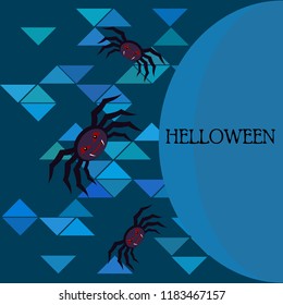 Halloween spider vector illustration