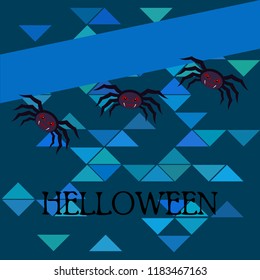 Halloween spider vector illustration