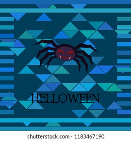 Halloween spider vector illustration