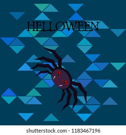Halloween spider vector illustration
