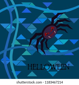 Halloween spider vector illustration