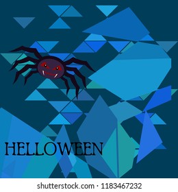 Halloween spider vector illustration