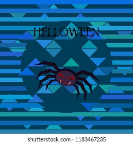 Halloween spider vector illustration