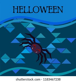 Halloween spider vector illustration