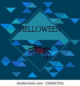 Halloween spider vector illustration