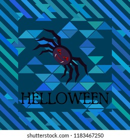 Halloween spider vector illustration