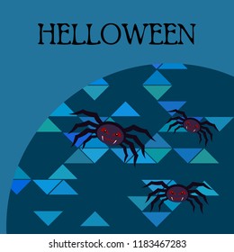 Halloween spider vector illustration