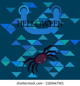 Halloween spider vector illustration
