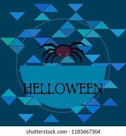 Halloween spider vector illustration