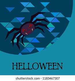 Halloween spider vector illustration