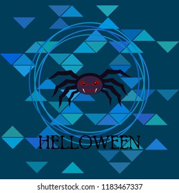 Halloween spider vector illustration