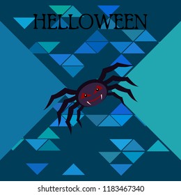 Halloween spider vector illustration