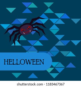 Halloween spider vector illustration