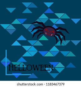 Halloween spider vector illustration