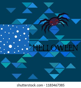 Halloween spider vector illustration