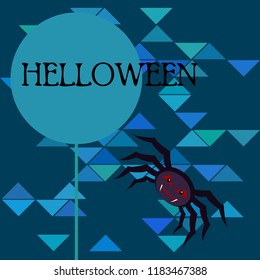 Halloween spider vector illustration