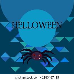 Halloween spider vector illustration