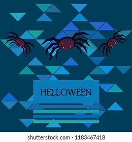 Halloween spider vector illustration