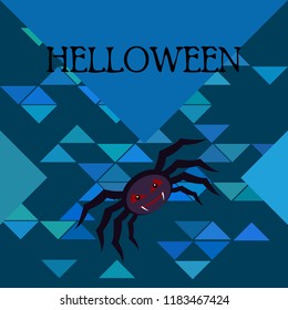 Halloween spider vector illustration