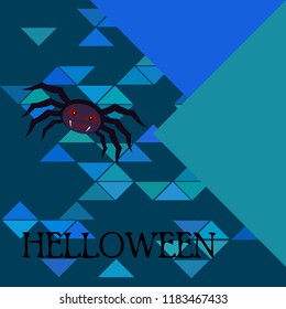 Halloween spider vector illustration