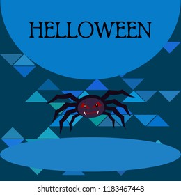 Halloween spider vector illustration