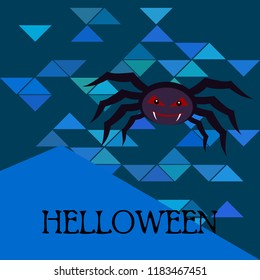 Halloween spider vector illustration