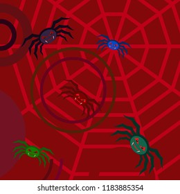 Halloween spider vector illustration