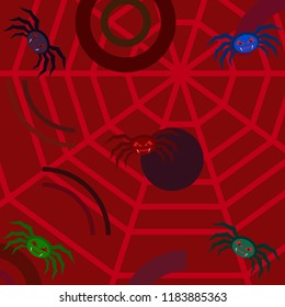 Halloween spider vector illustration