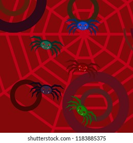 Halloween spider vector illustration