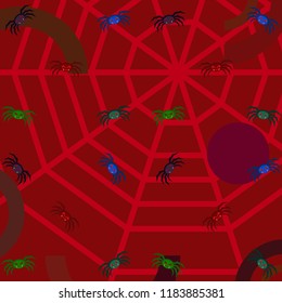 Halloween spider vector illustration