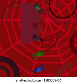 Halloween spider vector illustration