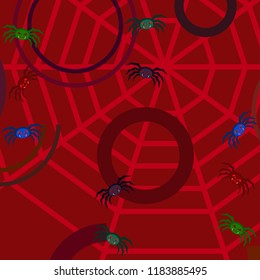Halloween spider vector illustration